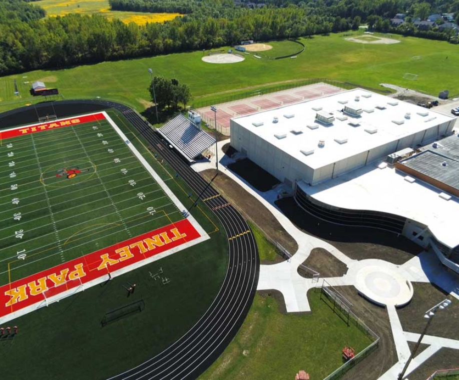 Tinley Park High School, Field House Addition,Architectural Resource Corp, Arc architect, sustainable, architecture, Illinois, construction, sports design, school design, master planning,
