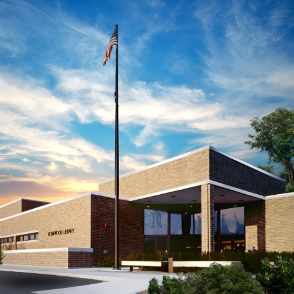 Homewood Public Library,Architectural Resource Corp, Arc architect, sustainable, architecture, Illinois, construction managers, civic, design, masterplanning